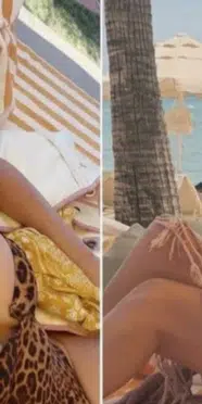 Şükran Ovalı'nın tatil pozları sosyal medyada ilgi gördü