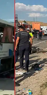 Ankara'da midibüs ile kamyon çarpıştı: 1 kişi yaşamını yitirdi