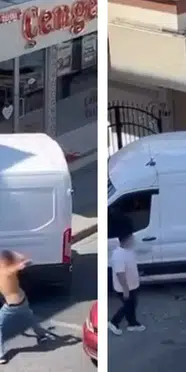 Ataşehir'de iki kişi sokak ortasında kavga etti