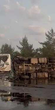 Kayseri’de yolcu otobüsü ile tanker çarpıştı: 35 yaralı