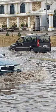 Erzurum'da sağanak ve fırtına etkili oldu