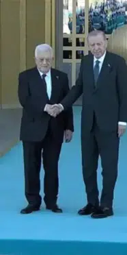 Mahmud Abbas Ankara’da: Erdoğan resmi törenle karşıladı