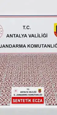 Antalya'da uyuşturucu operasyonu: 5 bin 865 hap ele geçirildi