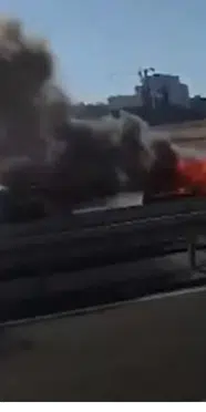 Çorlu’da can pazarı! Alev alan araçtan çıkamadı