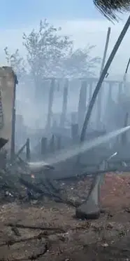 Tuzla'da otluk alan yangın çıktı: Alevler tek katlı eve sıçradı