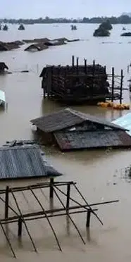 Myanmar'da set yıkıldı: 40 binden fazla kişi selden etkilendi