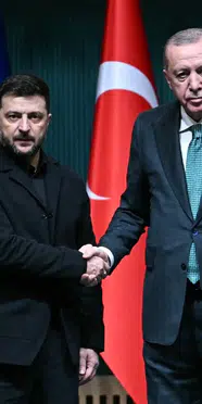 Cumhurbaşkanı Erdoğan, Ukrayna Lideri Zelenskiy ile Bir Araya Geldi