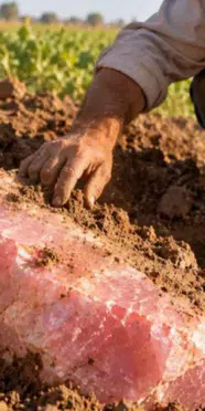 Mısır'da Çiftçinin Tarlasında Bulduğu Pembe Taş Tarihi Değiştirebilir! 3 Bin Yıllık Keşif