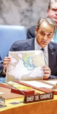 Miçotakis'ten BM'de Türkiye-Libya anlaşmasına haritalı itiraz! Türkiye'den yanıt