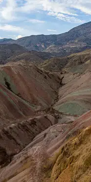Erzurum'daki 45 milyon yıllık Gökkuşağı Tepeleri görüntülendi