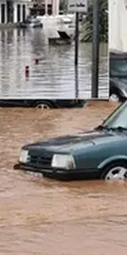 Ankara'da sağanak yağış sebebiyle dere taştı
