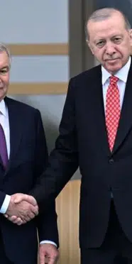 Cumhurbaşkanı Erdoğan, Mirziyoyev ile Ankara'da bir araya geldi