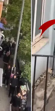 Beyoğlu'nda Otel Penceresinde Dehşet! Yardım Çığlıkları Atan Kadın Tabeladan Düştü