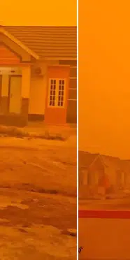 Endonezya'da orman yangınları gökyüzünü turuncuya çevirdi: 277 bin vaka