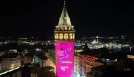 Galata Kulesi, "Meme Kanseri Farkındalık Ayı" kapsamında pembeye büründü