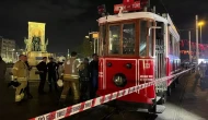 Taksim’de korkutan anlar: Nostaljik tramvayda yangın çıktı
