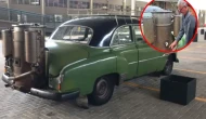 Ne benzin ne elektrik: Bu otomobil yarım asırdır odunla çalışıyor
