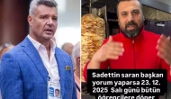 Sadettin Saran’dan sosyal medyada gündem olan döner paylaşımına dikkat çeken yanıt