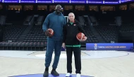 Erdoğan, Shaquille O'Neal ile Basketbol Gelişim Merkezi'nde bir araya geldi