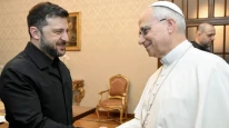 Zelenskiy ile Papa 14. Leo barış için Vatikan'da bir araya geldi