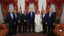 Cumhurbaşkanı Erdoğan 7 ülkenin bakanlarıyla bir araya geldi