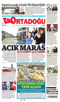 Ortadogugazetesi.com - 16.02.2020 Manşeti