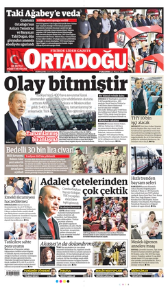 Ortadogugazetesi.com - 23.05.2019 Manşeti