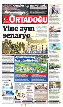 Ortadogugazetesi.com - 18.05.2019 Manşeti