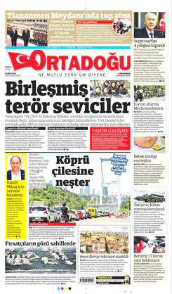 Ortadogugazetesi.com - 03.07.2019 Manşeti