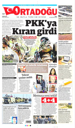 Ortadogugazetesi.com - 20.08.2019 Manşeti