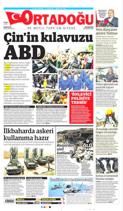 Ortadogugazetesi.com - 18.11.2019 Manşeti