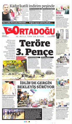 Ortadogugazetesi.com - 25.08.2019 Manşeti