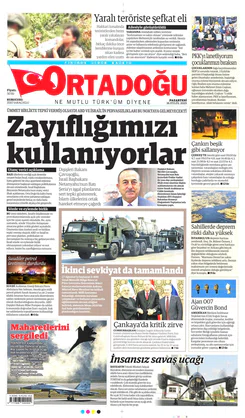 Ortadogugazetesi.com - 16.09.2019 Manşeti