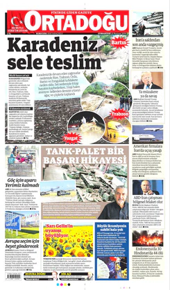 Ortadogugazetesi.com - 22.06.2019 Manşeti