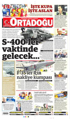 Ortadogugazetesi.com - 16.05.2019 Manşeti