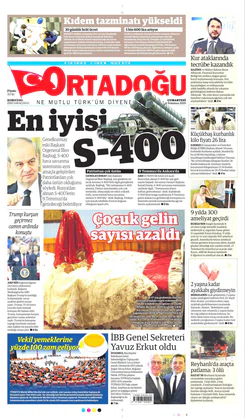 Ortadogugazetesi.com - 06.07.2019 Manşeti