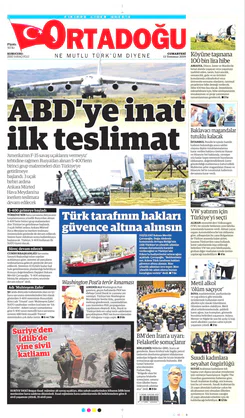 Ortadogugazetesi.com - 13.07.2019 Manşeti