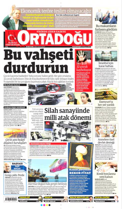 Ortadogugazetesi.com - 29.04.2019 Manşeti