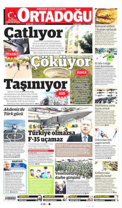 Ortadogugazetesi.com - 01.05.2019 Manşeti