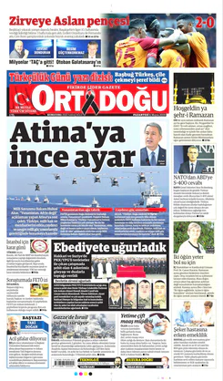 Ortadogugazetesi.com - 06.05.2019 Manşeti