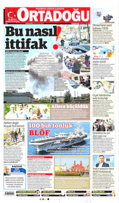 Ortadogugazetesi.com - 09.05.2019 Manşeti