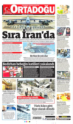Ortadogugazetesi.com - 12.05.2019 Manşeti