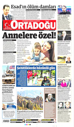 Ortadogugazetesi.com - 13.05.2019 Manşeti