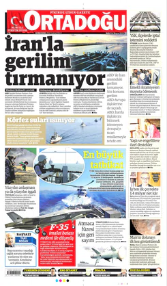 Ortadogugazetesi.com - 14.05.2019 Manşeti