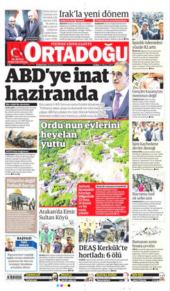 Ortadogugazetesi.com - 17.05.2019 Manşeti