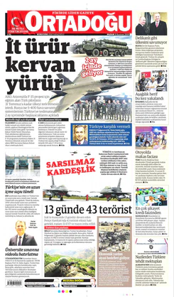 Ortadogugazetesi.com - 09.06.2019 Manşeti