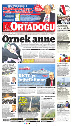 Ortadogugazetesi.com - 19.06.2019 Manşeti