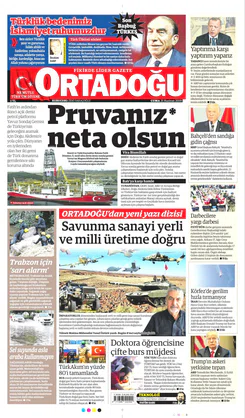 Ortadogugazetesi.com - 21.06.2019 Manşeti