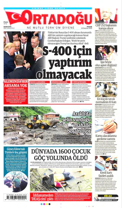 Ortadogugazetesi.com - 30.06.2019 Manşeti