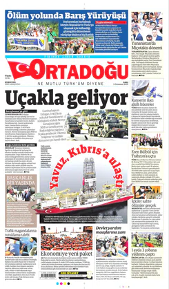 Ortadogugazetesi.com - 09.07.2019 Manşeti